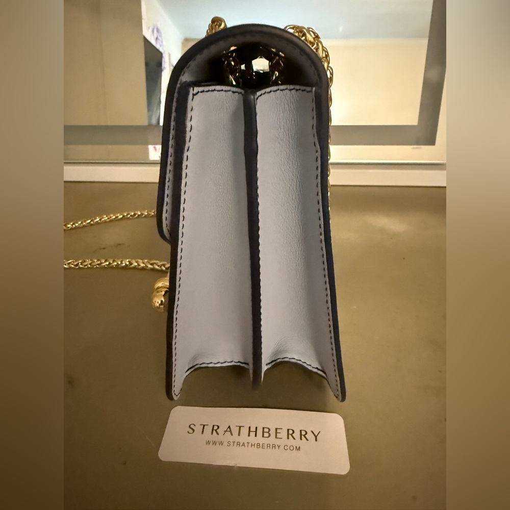 Strathberry Light Blue East West leather crossbody bag - Picture 5 of 9